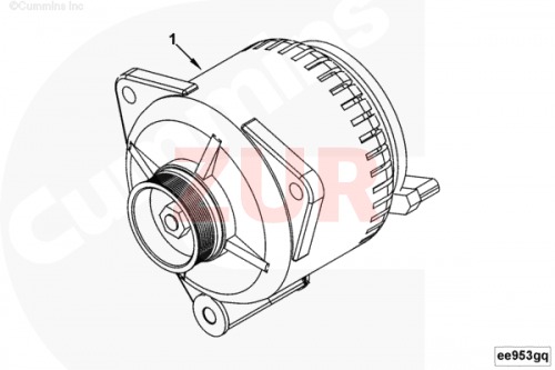 Генератор 24V/80А 4ISBe,ISDe (Камаз 4308) (АНАЛОГ) (C) (0124555012)